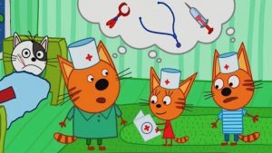 Три Кота. Детский Доктор. Котята Спешат на Срочный Вызов к Заболевшим Друзьям. Три Кота Смотреть