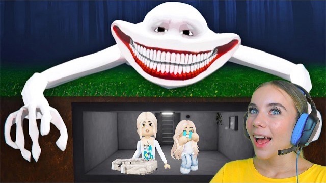 СТРОЮ БУНКЕР, ЧТОБЫ ЗАЩИТИТЬ МАЛЫША АЛЁНУ ОТ МОНСТРОВ в ROBLOX!