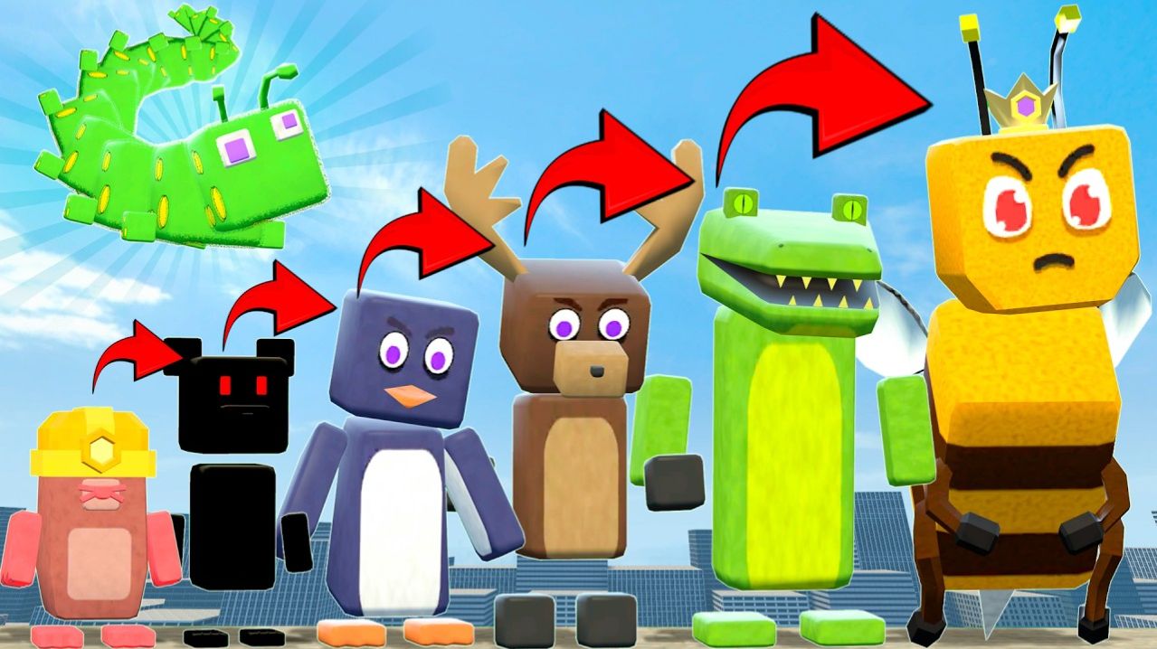 НОВАЯ ПОЛНАЯ ЭВОЛЮЦИЯ БОССА МЕМОВ SUPER BEAR ADVENTURE в Garrys Mod!