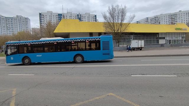 автобус ЛиАЗ 5292 борт 191167 маршрут 631