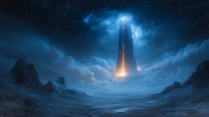 Celestial Descent — The Tower in the Storm ｜ Space Ambient Soundscape