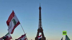 "لا للغطرسة الأمريكية".. وقفة احتجاجية في باريس إحياء لذكرى ضحايا مدرسة ميناب في إيران