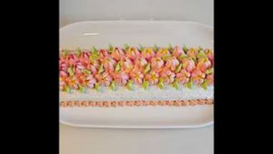 Рулет с тюльпанами. Маринкины творинки. Всем МИРА и Добра!