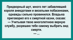 Придворный шут провинился. Пикантные, Смешные, Остренькие, Жизненные Анекдоты! Юмор! Смех! Позитив!