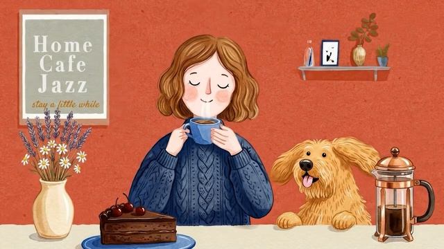 HOME CAFE JAZZ ☕ Stay a little while. BGM. Красивый мелодичный джаз для тёплых вечеров