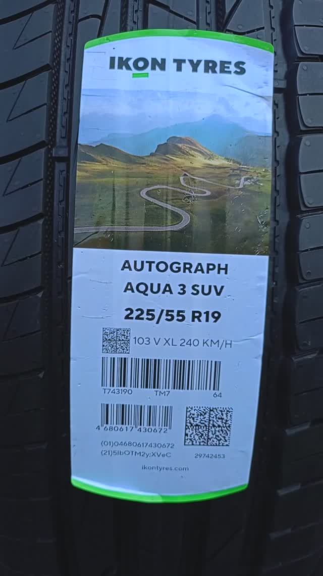 Шины летние Ikon Autograph Aqua 3 SUV 225/55R19 103V T743190 XL