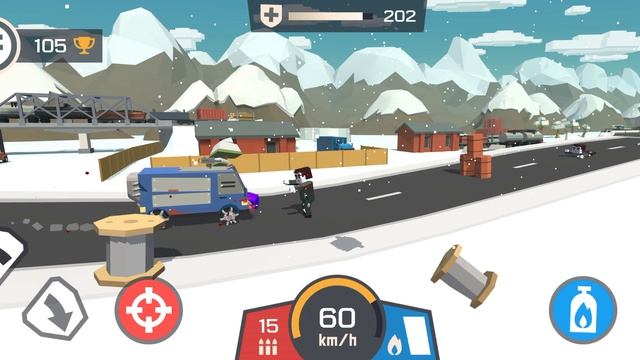 Zombie Derby: pixel survival прохождение уровня 1