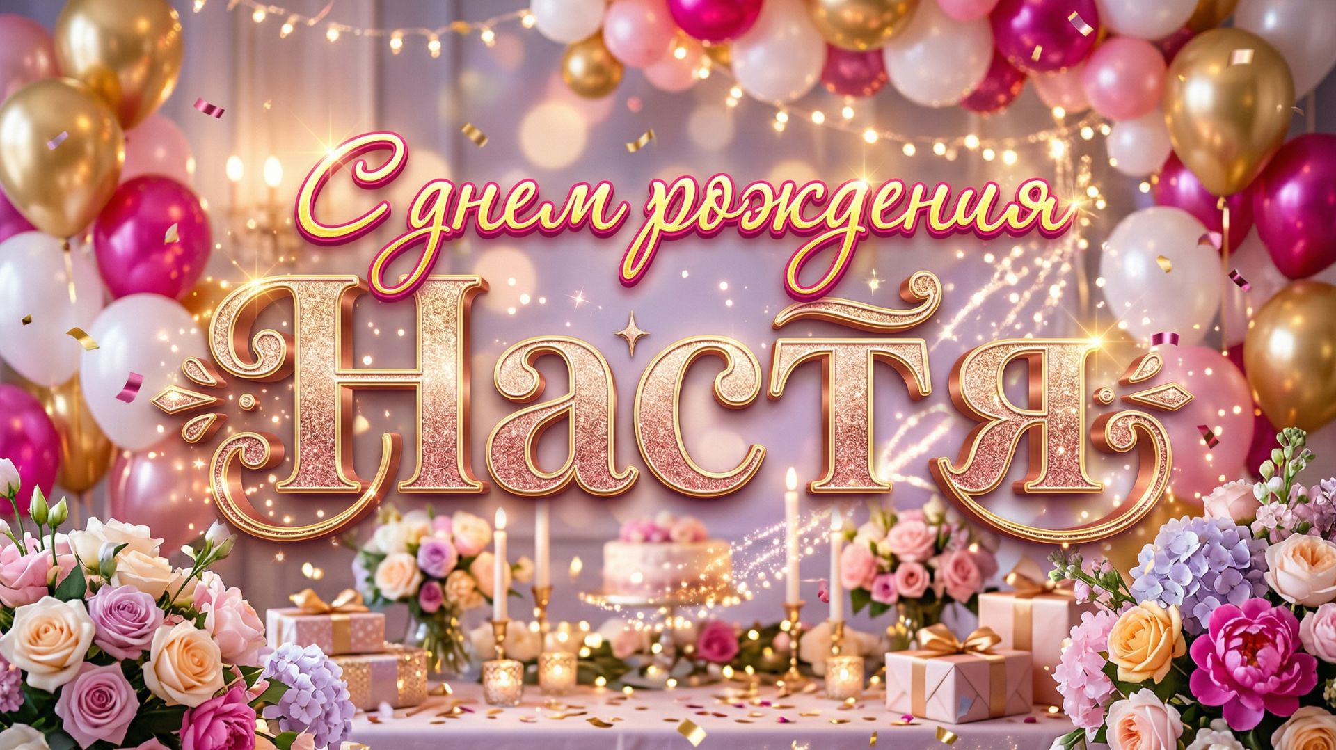 С Днем Рождения, Настя! 🎁 Именная песня-поздравление