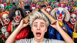 ЭКСТРЕМАЛЬНЫЕ ПРЯТКИ ОТ 100 КЛОУНОВ ! Видео Влада бумага а4