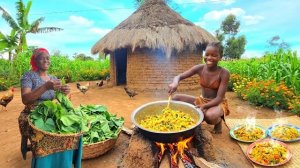 Африканская деревенская жизнь в большой семье. Готовим горячий ужин. Жизнь в Кении