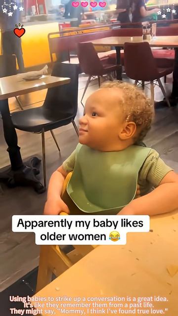 Baby fall in love 🤣🤣#baby #funny #cutebaby #babylove