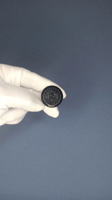 Пуговицы с камнем цвет кофе (размер № 44), Артикул 01430