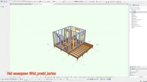 Почти неделю согласования, и пару дней работы, отдал маленький дачный домик заказчику.