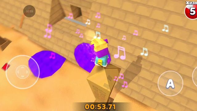 Как забраться на столбике рядом с пирамидой.