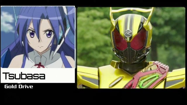 Senki Zesshou Symphogear crossover Kamen Rider Drive