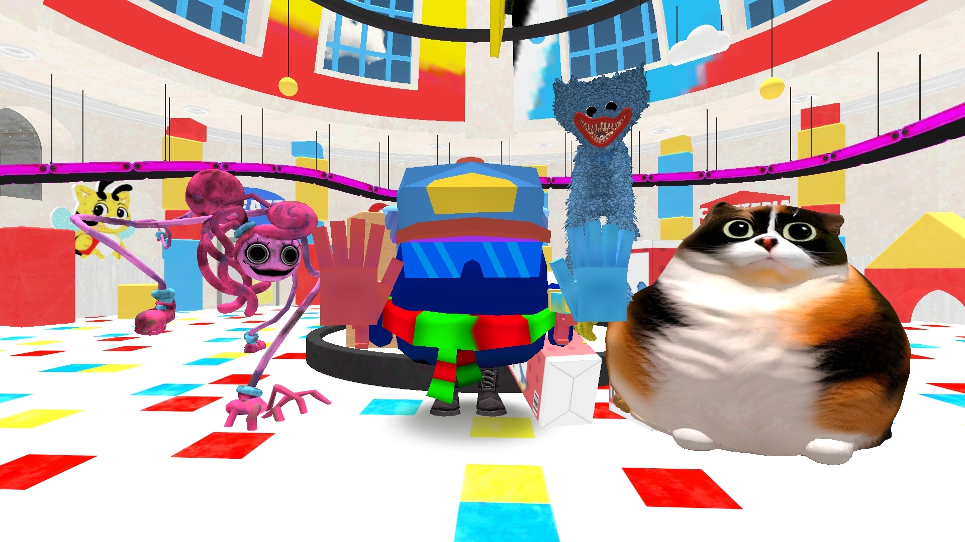 Обзор  как получить 3D модели Poppy Playtime для Chicken Gun