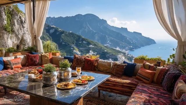 Chill Mediterranean Music & Italian Vibes 🏡🌊 Calm Mediterranean Coast Views with Italian Music
