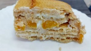 ТОРТ БЕЗ ВЫПЕЧКИ С ТВОРОГОМ И ПЕРСИКАМИ