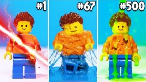 500 способов РАЗРУШИТЬ минифигурку ЛЕГО