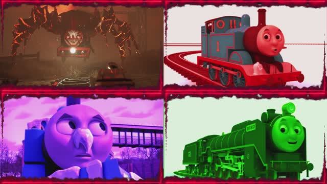 МУЛЬТИКИ ПРО ПАРОВОЗИКИ 🚂 МУТАНТ МОНСТР против ДОБРОГО ПОЕЗДА под музыку COFFIN DANCE 💥