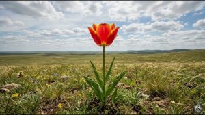 Цветёт одинокий цветок 🎵