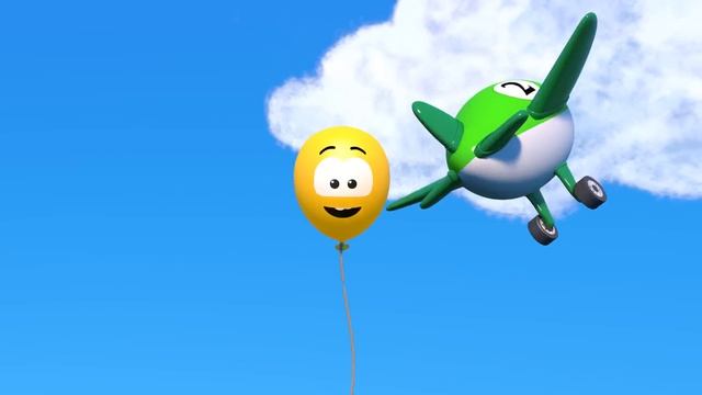 🍿 Учим цвета - Котёнок Котэ и цветные воздушные шарики - Песни мультики для детей малышей