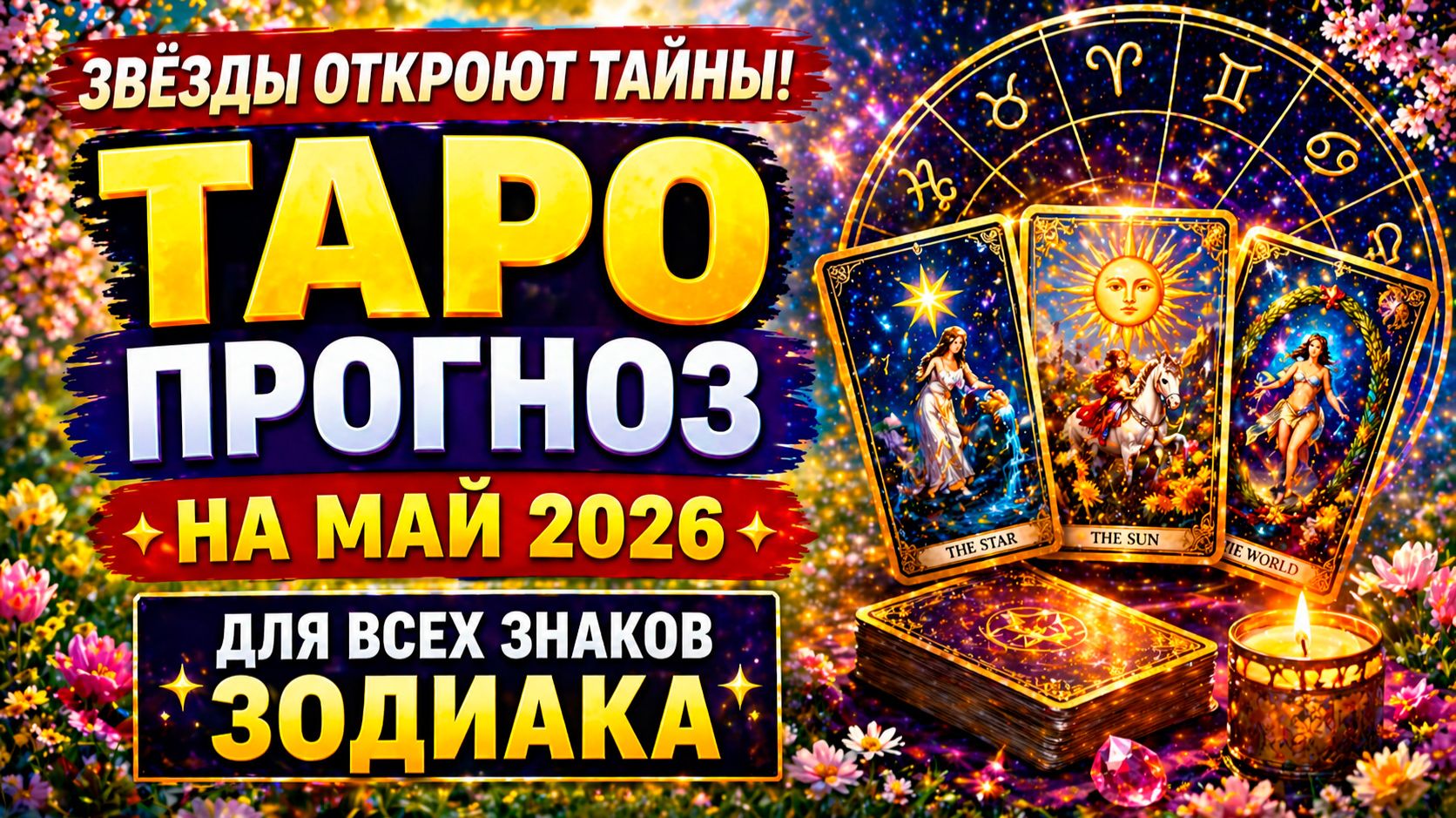 Таро прогноз на май 2026 для всех знаков Зодиака