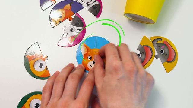 Учим животных с пазлами 🧩 Развивающее видео для детей | Домашние и дикие животные