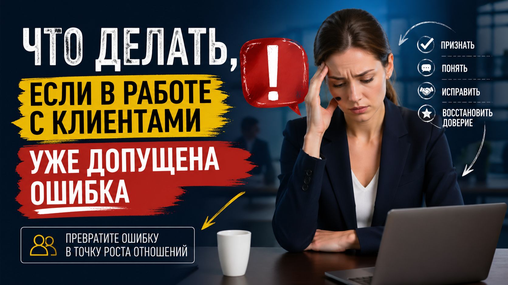 Что делать, если в работе с клиентами уже допущена ошибка