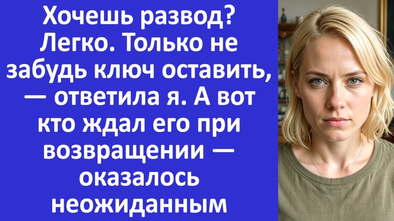 Истории из жизни | Хочешь развод? Легко. Только ключ оставь... | Аудио рассказы | Жизненные истории