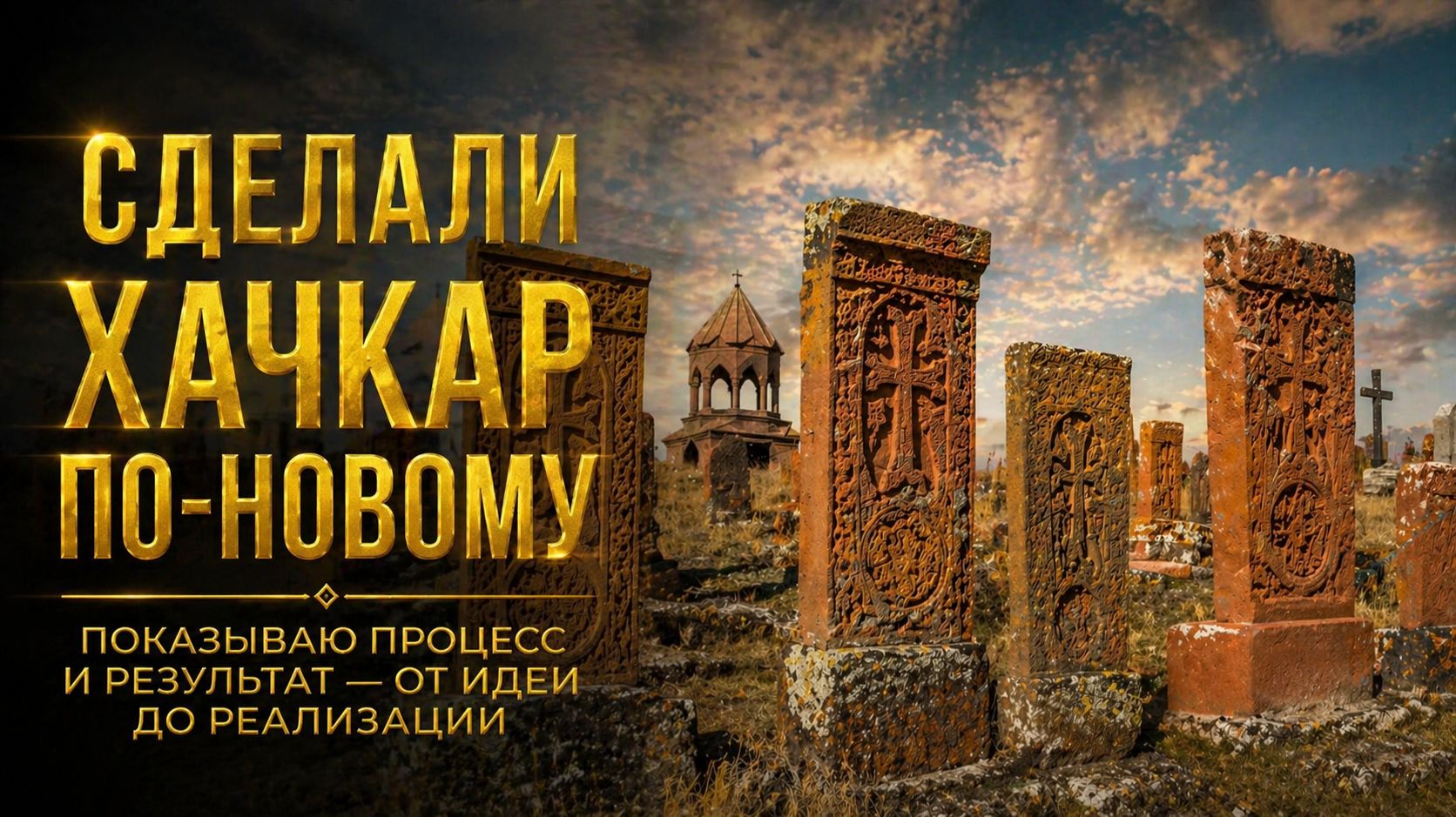 СДЕЛАЛИ ХАЧКАР ПО-НОВОМУ. Показываю процесс изготовления.