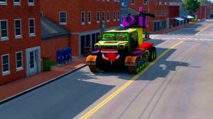 DR.DAMAGE ПРЕВРАТИЛСЯ В ОГРОМНОГО УЖАСНОГО ЗОМБИ DR.DAMAGE MONSTER TRUCK BeamNG