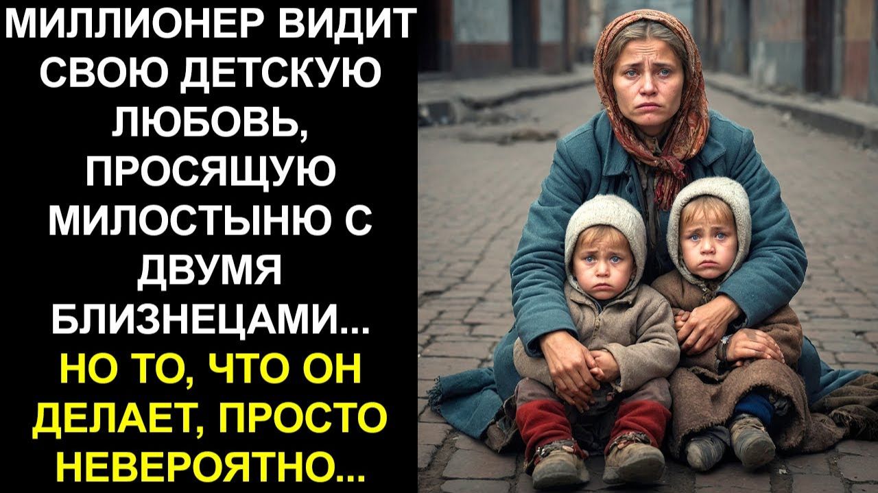 МИЛЛИОНЕР УВИДЕЛ НИЩЕНКУ С ДВУМЯ ДЕТЬМИ И УЗНАЛ ЕЁ. ТО, ЧТО ОН СДЕЛАЛ, ПОРАЗИЛО ВСЕХ.