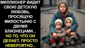МИЛЛИОНЕР УВИДЕЛ НИЩЕНКУ С ДВУМЯ ДЕТЬМИ И УЗНАЛ ЕЁ. ТО, ЧТО ОН СДЕЛАЛ, ПОРАЗИЛО ВСЕХ.