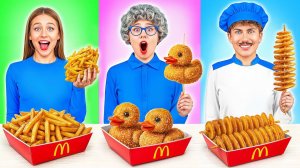 Кулинарный Челлендж Я против Бабушки Веселые Идеи с Едой