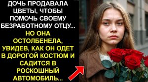 ДОЧЬ ПРОДАВАЛА ЦВЕТЫ, ЧТОБЫ ПОМОЧЬ СВОЕМУ БЕЗРАБОТНОМУ ОТЦУ... НО ОНА ОСТОЛБЕНЕЛА, УВИДЕВ, КАК ОН...