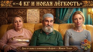 «−4 КГ И НОВАЯ ЛЁГКОСТЬ» Два отзыва с семинара «Алфей — Живое Тело»
