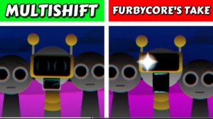 Sprunki Multishift против Furbycore's take