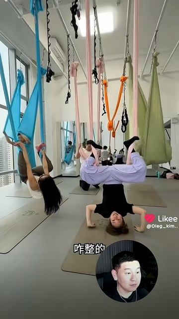 Чижи учится в гемнастике