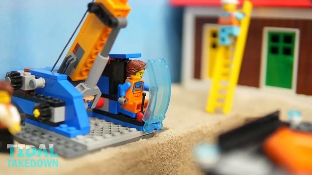 15. Dam Breach Experiment - LEGO Ship Sinking - Lego Flood City Port - Tsunami Wave Machine смотреть онлайн