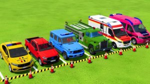 Мультфильм Машинки для Детей/Полицейские Машины Трактор Скорая Помощь Поезд Экскаватор/Мультики