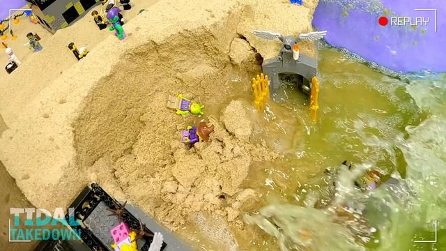 29. Haunted Mansion VS Tsunami - Dam Breach Experiment - Sinkhole Destroys Lego Funeral смотреть онлайн