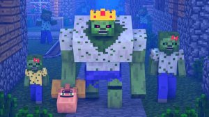 Зомби против жизни деревенского жителя 10. Майнкрафт Мультик