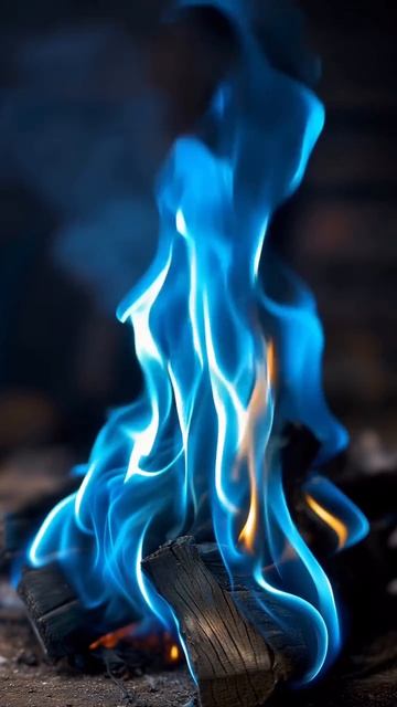 Расслабляющее голубое пламя