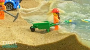 11. Wave Machine VS Sinkhole City - 3 Surprise Sinkholes - Lego City - Tsunami Dam Breach Experiment