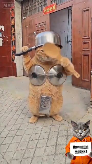 Кот с ума сходит