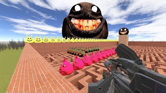 ГИГАНТСКИЙ ЧЁРНЫЙ СПРУНКИ ПУ В ЛАБИРИНТЕ GMOD НОВЙЫ ЭПИЗОД 10
