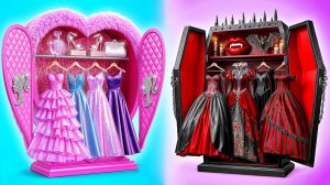 Строим Удивительный Кукольный Домик # Барби vs Вампир Челлендж от Candy DO