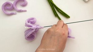 Цветок из синельной проволоки / Простая лилия своими руками