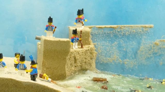 06. Lego Pirates Fall into Underground Cave - Tsunami Dam Breach Experiment - Pirates vs Soldiers смотреть онлайн